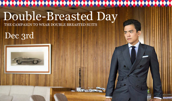 Double Breasted Day - the campaign to wear double breasted suits, Dec 3rd