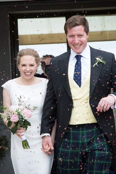 Bespoke Wedding Morning Suit with plaid trousers
